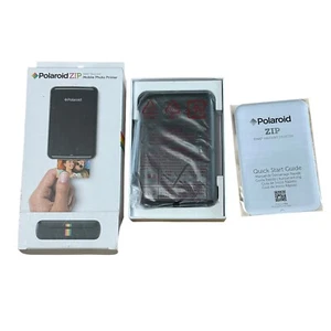 NEW OPEN BOX Black Zink Polaroid ZIP Wireless Mobile Photo Printer IOS, Android - Picture 1 of 3