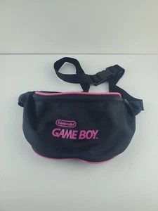 Vintage 90s Nintendo Game Boy Hot Pink Black Fanny Pack Waist Case Bag Travel - Picture 1 of 16