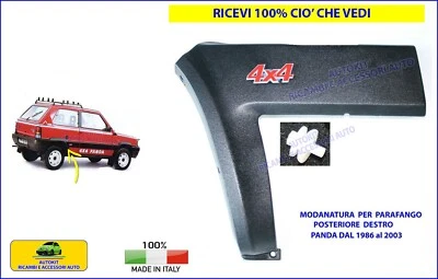 Modanatura per Panda 141 141A 4x4 750 modanature fascia paracolpi Destra DX per - Immagine 1 di 2
