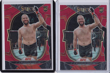 (2) 2023 Panini Select UFC - Martin Buday Rookie RC Concourse Red Prizm #/175