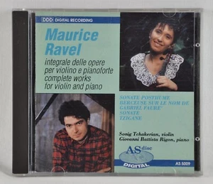 RAVEL /B TCHAKERIAN / RIGON Complete works for violin and piano - CD AS 5009 - Picture 1 of 5