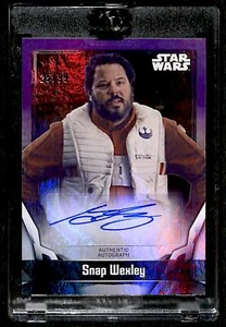 2024 Topps Star Wars Purple Holo Autograph Snap Wexley Auto 25/99 Star Wars - Picture 1 of 2