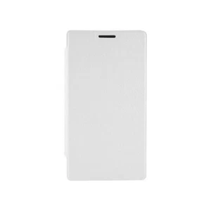 ETUI FOLIO A RABAT NOKIA LUMIA 930 BLANC GRAINÉ ECO-CUIR (PU) - Photo 1 sur 1