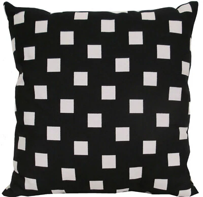 MISSONI HOME CUSHION COVER knitted BLACK & WHITE 16x16 in 40x40cm BERLIN DIG - Image 1 of 4