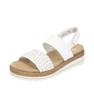 Remonte Sandal Sandals Shoes Leather White D0Q56 - Picture 1 of 11
