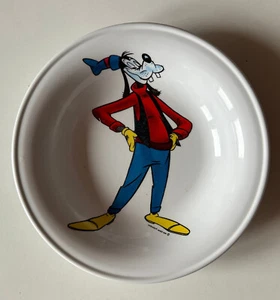 PIATTO FONDO IN PLASTICA DURA ANNI 70 PIPPO/GOOFY WALT DISNEY ICSOMELE - Picture 1 of 2
