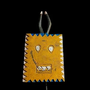 African Vintage Handcrafted Kplé Kplé Mask Antique Wooden Tribal Decor-G1121 - Picture 1 of 24