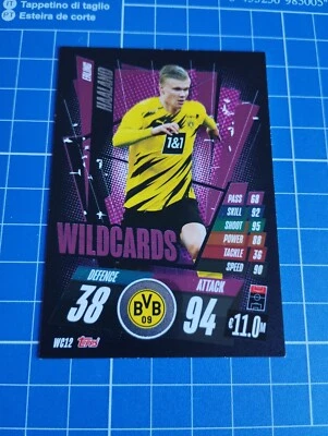 ERLING HAALAND 2020/21 Topps Match Attax UCL Wild Cards #WC12 Card MINT - Image 1 of 2