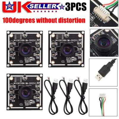 3pcs OV9732 1MP Camera Module 100 Degree 1280x720 Module For Windows Android UK - Image 1 of 4