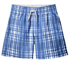 STELLA COVE Plaid Trunks - Blue/White - NWT Boys 12Y - Picture 1 of 1