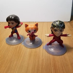 3 McDonald’s Happy Meal Toys The Marvels Prince Yan, Goose And Ms. Marvel 2023 - Picture 1 of 5