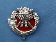 Staybright/anodised.The Duke of Cornwall Light Infantry.Cap/Collar badges.