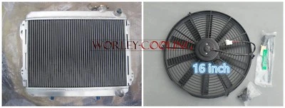 FOR TOYOTA Corolla AE71 AE72 1979 - 1983 Racing Aluminum Radiator & FAN 80 81 82 - image 1 of 4