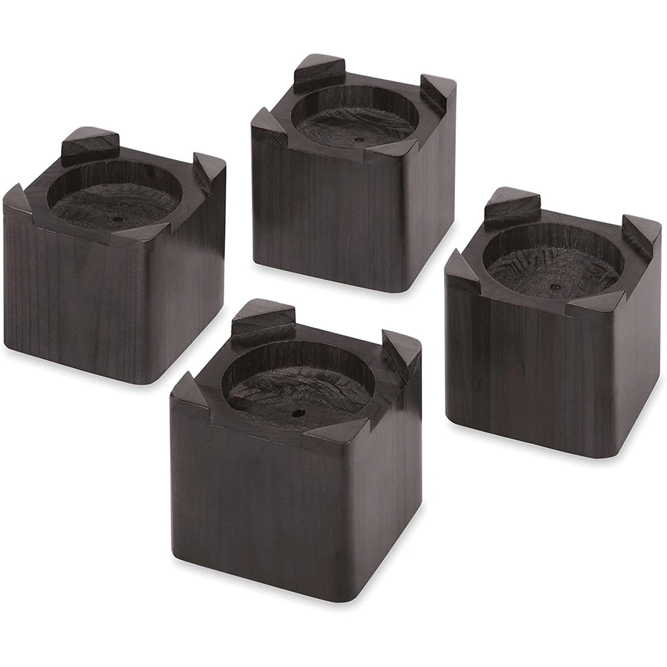 Подставки для кровати эспрессо Whitmor Wood 2,75 дюйма - набор из 4 6511-471-ESPR - Изображение 1 из 3