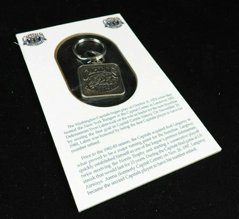 Washington Capitals 25th Anniversary 1999 Metal Key Chain NHL SGA US Airways Cover