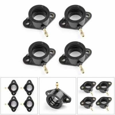 4x Carb Intake Manifold Boots For Kawasaki Z400J KZ500B KZ550 Ltd 16065-1014 F1 - Image 1 of 4