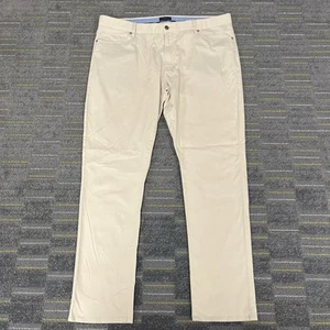 Peter Millar Collection Pants Size 41x31 Perfect Poplin Tan Silk Stretch Golf - Picture 1 of 15