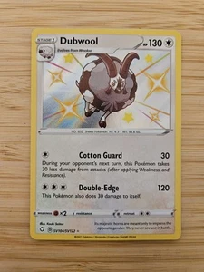 Dubwool SV104/SV122 Shining Fates NM Shiny Rare Pokemon Card - Picture 1 of 2