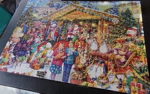 Advent Calendar The Jigsaw Puzzle Merry Christmas 1008 Pieces Complete in Box - Picture 1 of 3