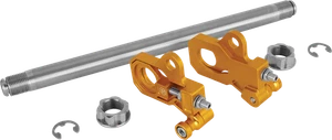 PERFORMANCE MACHINE (PM) 0117-0028M-G Axle Adjuster Kit - Gold - Rear - Picture 1 of 4
