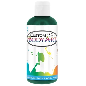 8 oz GREEN Custom Body Art Water-Based Airbrush Face and Body Paint Make-Up - Picture 1 of 4