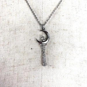 SWAROVSKI Vintage Necklace Sailor Moon Necklace Moon Stick Pavé Collaboration - Picture 1 of 7