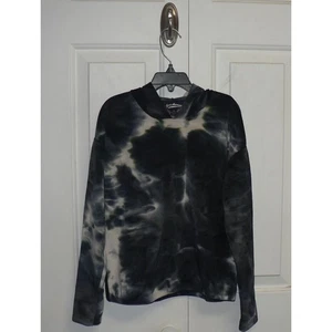 Freshman 1996 Girls Long Sleeve Tie Dye Velour Hoodie Black/White Small(7) $35 - Picture 1 of 4