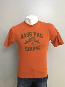 Camiseta Para Hombre Bass Pro Shops Pequeña S Naranja Verde Pesca Pez - Imagen 1 de 6