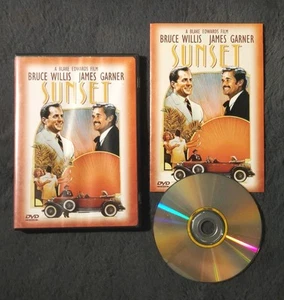 Sunset (DVD, 1988) + Insert OOP Bruce Willis James Garner Mystery Comedy Western - Foto 1 di 8