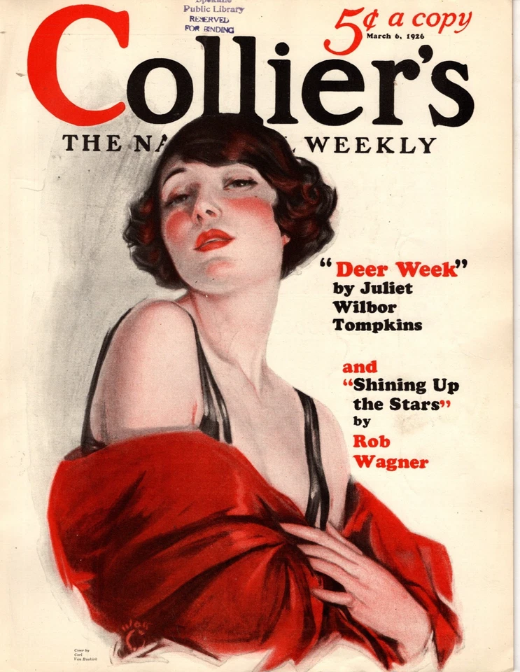 1926 Colliers March 6-John Barrymore; Alcoholism; Warren Harding; Sinclair Lewis - Image 1 of 1