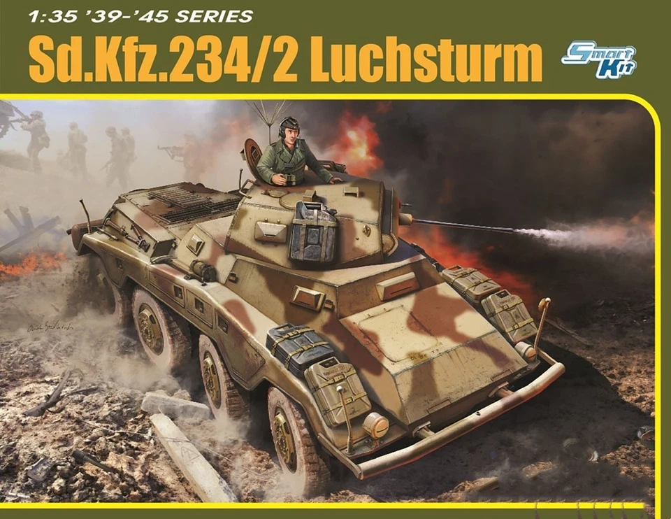 Sd.Kfz.234/2 LUCHSTURM KIT 1 35 Dragon Kit Mezzi Militari Neues Modell