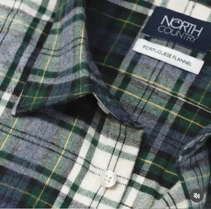 North Country Men's M Regular Fit Portuguese Flannel Shirt Plaid L/S $114 NWT - Bild 1 von 11