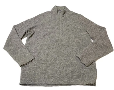 Ibex 1/2 Zip Sweater Men’s Medium New Zealand Merino Wool Blend Gray-Brown USA - Image 1 of 4