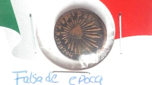 1868 MEXIKO 1 ECHTE GEPRÄGT IN BRONZE MÜNZE - Bild 1 von 2