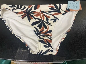 Costume da bagno completo 6 paralumi e riva vita bassa marrone e nero fondo L - Foto 1 di 3