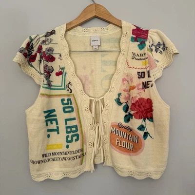 Maeve Women’s Large Cap Sleeve Knit Blouse Anthropologie Colorful Knit Top - Image 1 of 4