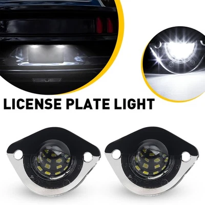 For 1994-2004 Ford Mustang White LED License Plate Light Tag Lamp Assembly - Image 1 of 4
