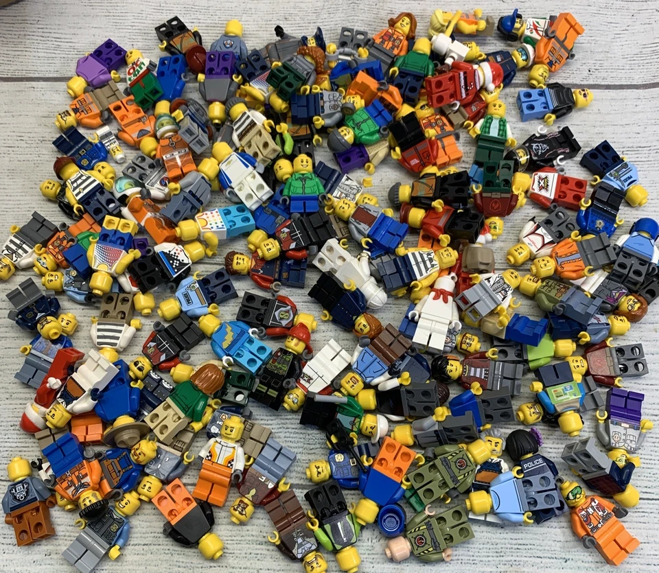 LEGO Minifigures Lot of 10 random City town workers figures People Guys Bulk - Image 1 of 1