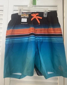 2 Pack ZeroXposure Boys Swim Surf Shorts Trunks. Small 7/8 - Picture 1 of 2