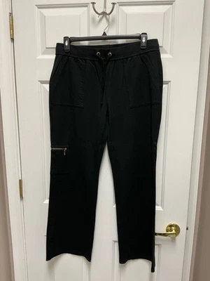 PANTALONES MUJER CHARTER CLUB NEGROS DE PUNTO TALLA L GRANDES CON CORDÓN NUEVOS SIN ETIQUETAS Foto 1 de 3