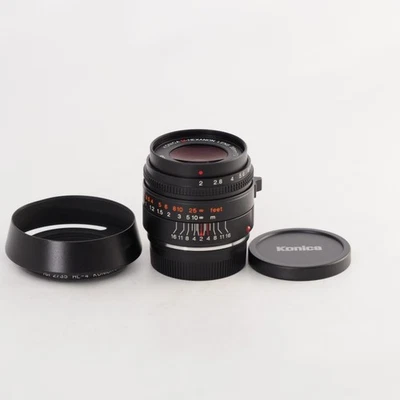 Konica M-HEXANON 35mm F/2 Lens for Hexar RF Leica M Mount [Near Mint] #13564 - Image 1 of 4