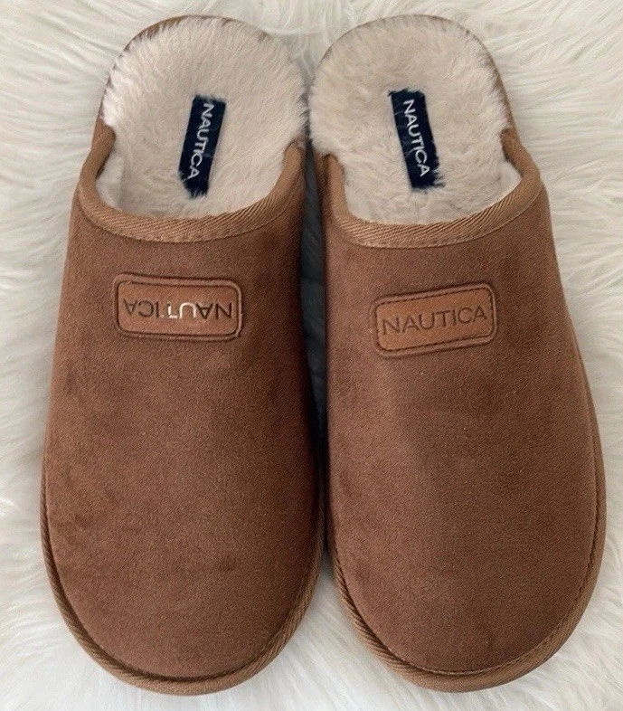 Zapatillas Nautica Somersby 9-10 Zapatos de Microgamuza Deslizables Casa Marrón Foto 1 de 4