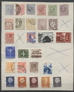 No: 109553 - PAÍSES BAJOS - LOTE DE 27 SELLOS ANTIGUOS - ¡EN UNA PÁGINA DE ÁLBUM!¡! - Imagen 1 de 1