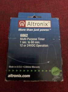 Altronix 6062 Multifunction Timer -1 sec. to 60min.-Access, Siren, 12/24VDC - Picture 1 of 1