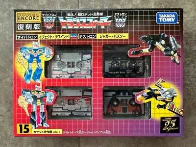 G1 Takara Tomy Transformer Cassette E-hobby Reissue Encore 15 Vol.1 MISB New - Image 1 of 4