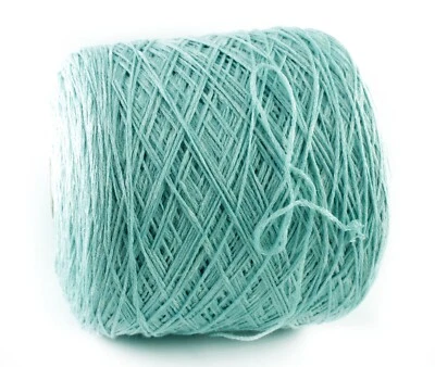 75€/kg 100g FETTUCCIA LALISE aqua 49%Merino 29%Seide 22%Leinen 400m/100g - Bild 1 von 2