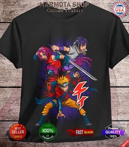 Naruto Shirt Shippuden Sasuke Sakura Team 7 Anime Unisex Tee T-Shirt All Size - Picture 1 of 20
