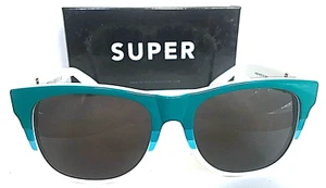 Gafas de sol retroSuperFuture blancas turquesa clásicas para hombre y mujer Italia - Imagen 1 de 4