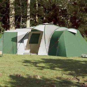 vidaXL Family Tent Dome 12-Person Green Waterproof NEW - Picture 1 of 11