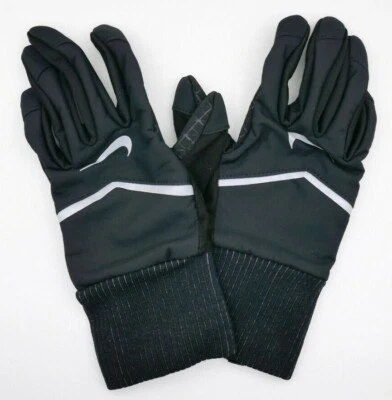 Nike женщин щит работает перчатки черный/серебро маленький - Изображение 1 из 3